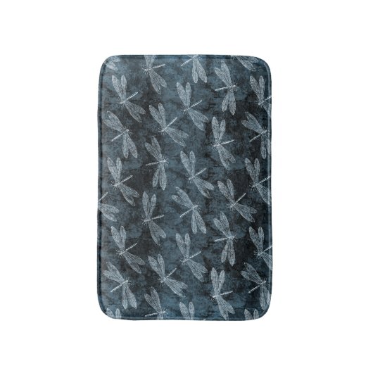 Dance of the Dragonflies Elegant Blauwgroen Green Badmat (Voorkant Verticaal)