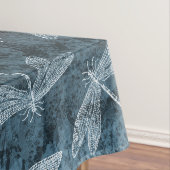 Dance of the Dragonflies Elegant Blauwgroen Green Tafelkleed (Voorbeeld)