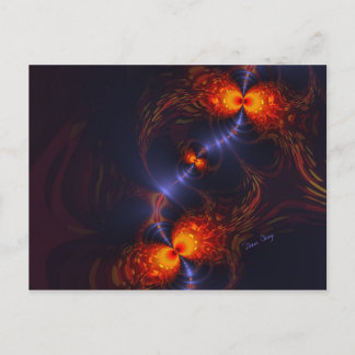 Dance of the Eyes - Indigo and Gold Sight Briefkaart