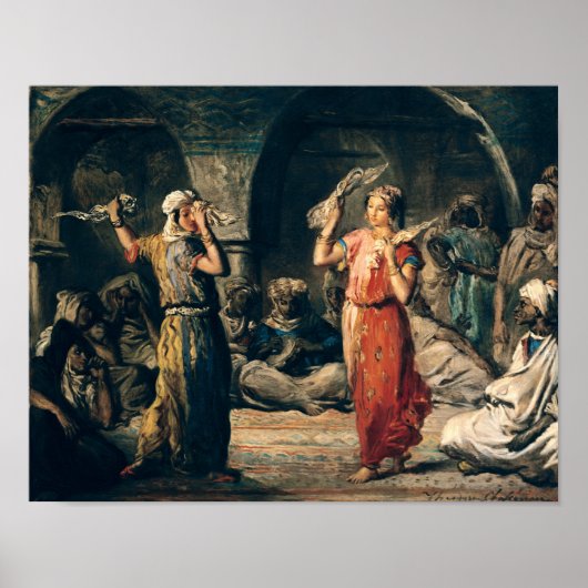 Dance of the Handkerchiefs, 1849 Poster (Voorkant)