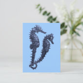 Dance of the Seapaarden (Blue) Briefkaart (Staand voorkant)