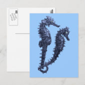 Dance of the Seapaarden (Blue) Briefkaart (Voorkant / Achterkant)