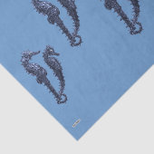 Dance of the Seapaarden (Blue) Tissuepapier (Detail)
