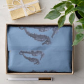 Dance of the Seapaarden (Blue) Tissuepapier (Geschenk)