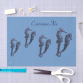 Dance of the Seapaarden (Blue) Tissuepapier (Craft)