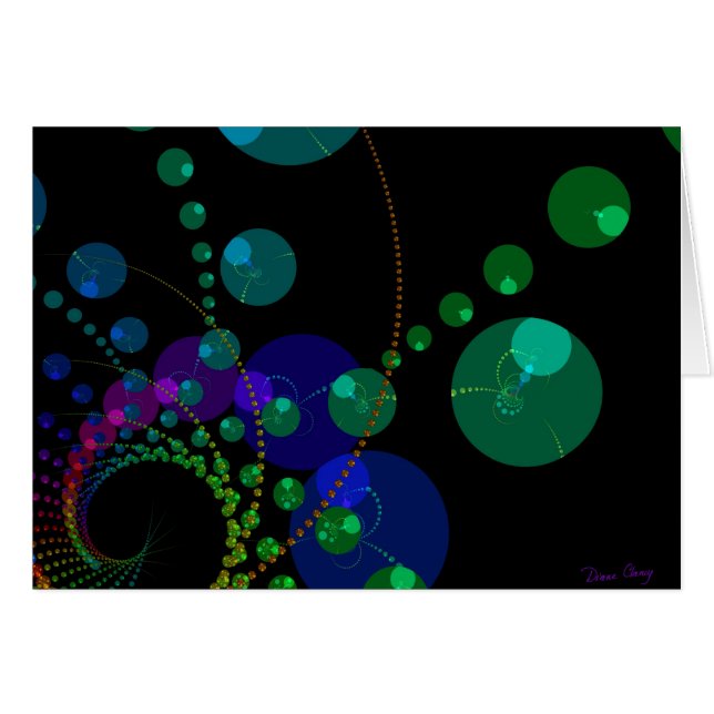 Dance of the Spheres II - Cosmic Violet & Blauwgro (Voorkant Horizontaal)