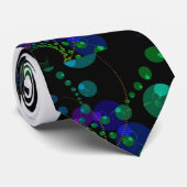 Dance of the Spheres II - Cosmic Violet & Blauwgro Stropdas (Opgerold)