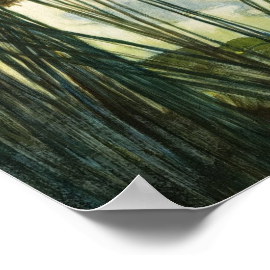 Dance of the Whooping Cranes, 1939 by N.C. Wyeth Poster (Hoek)