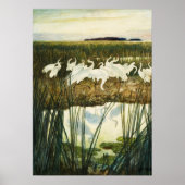 Dance of the Whooping Cranes van N.C. Wyeth Poster (Voorkant)