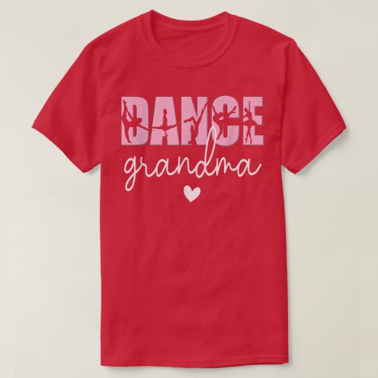 Dance oma van een dansergrootmoeder t-shirt (Design voorkant)