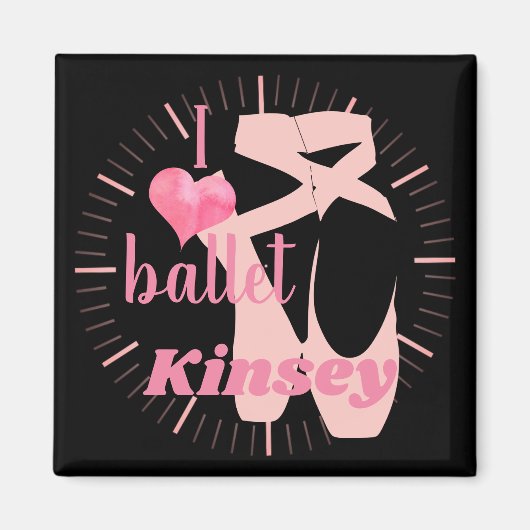 Dance Overweging Ballet Magneet (Voorkant)