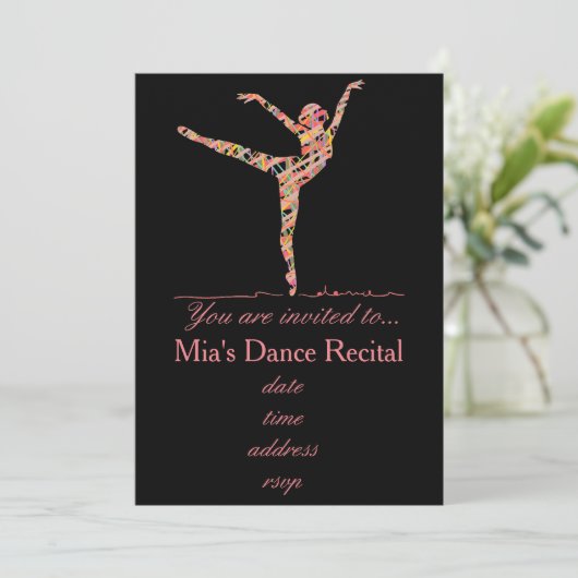 Dance Overweging ballet of modern dans Kaart (Staand voorkant)