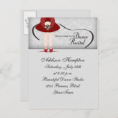 Dance Overweging Briefkaart Uitnodiging (Voorkant / Achterkant)