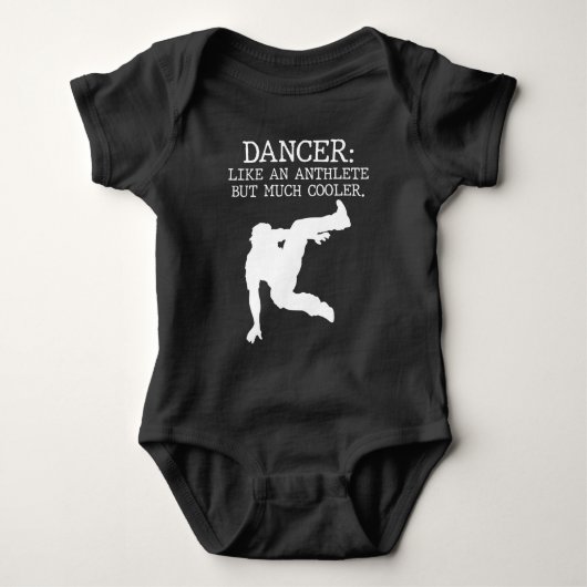 Dance Overweging Dancer Afstuderen Cool Dancing Bo Romper (Voorkant)