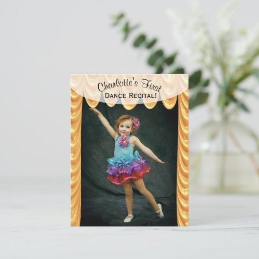 Dance Overweging Foto Sjabloon Uitnodiging (Staand voorkant)