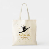 Dance Overweging Gift for Girls Quote Dancers Teac Tote Bag (Achterkant)