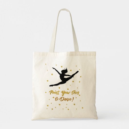 Dance Overweging Gift for Girls Quote Dancers Teac Tote Bag (Achterkant)