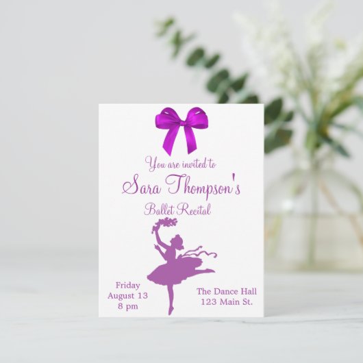 Dance Overweging Uitnodiging (Staand voorkant)