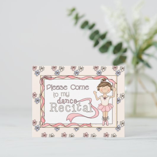 Dance Overweging Uitnodiging (Staand voorkant)