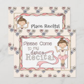 Dance Overweging Uitnodiging (Voorkant / Achterkant)