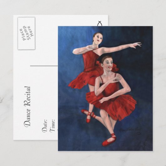 Dance Overweging Uitnodiging Briefkaart (Voorkant / Achterkant)