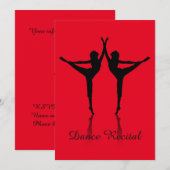 Dance Overweging-uitnodiging Kaart (Voorkant / Achterkant)