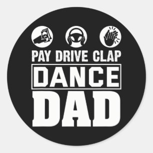 Dance Pap Trots Dancer Daddy Finance Humor Ronde Sticker