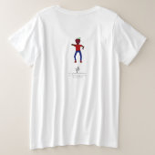 Dance Parent Herinder Apple Grote Maat T-shirt (Design achterkant)