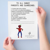 Dance Parent Herinder Apple White Flyer (Hand)
