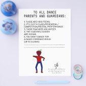 Dance Parent Herinder Apple White Flyer (Enkel)