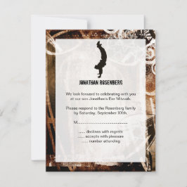 Dance Party Bar Mitzvah RSVP-antwoordkaart RSVP Kaartje