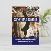 Dance Party Bar Mitzvah Uitnodiging (Staand voorkant)