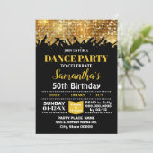 Dance party bash kaart (Staand voorkant)