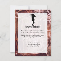 Dance Party Bat Mitzvah RSVP-antwoordkaart