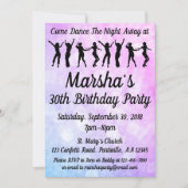 Dance Party Birthday Party Kaart (Voorkant)