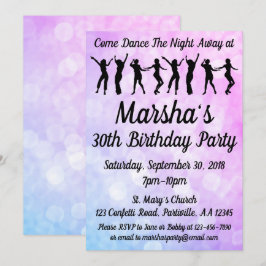 Dance Party Birthday Party Kaart
