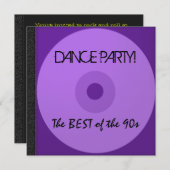 Dance Party CD nodigt uit Kaart (Voorkant / Achterkant)