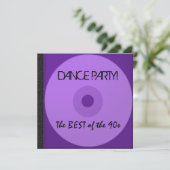 Dance Party CD nodigt uit Kaart (Staand voorkant)