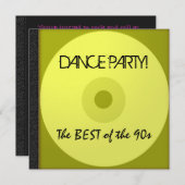 Dance Party CD nodigt uit Kaart (Voorkant / Achterkant)