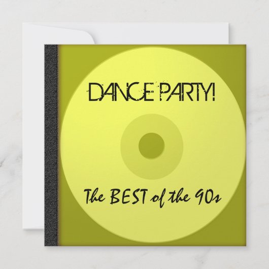 Dance Party CD nodigt uit Kaart (Voorkant)
