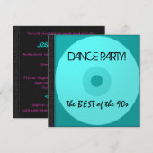 Dance Party CD nodigt uit Kaart (Voorkant / Achterkant)