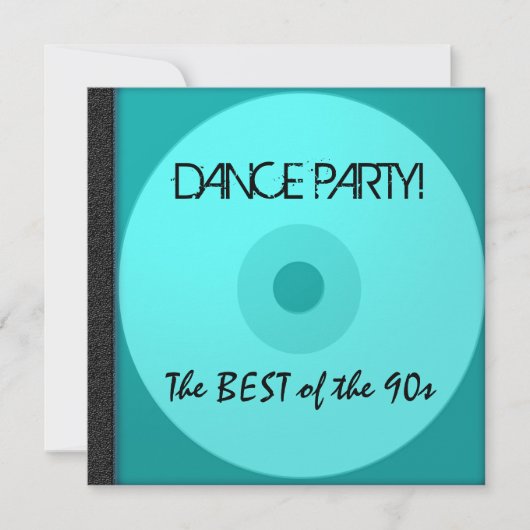 Dance Party CD nodigt uit Kaart (Voorkant)