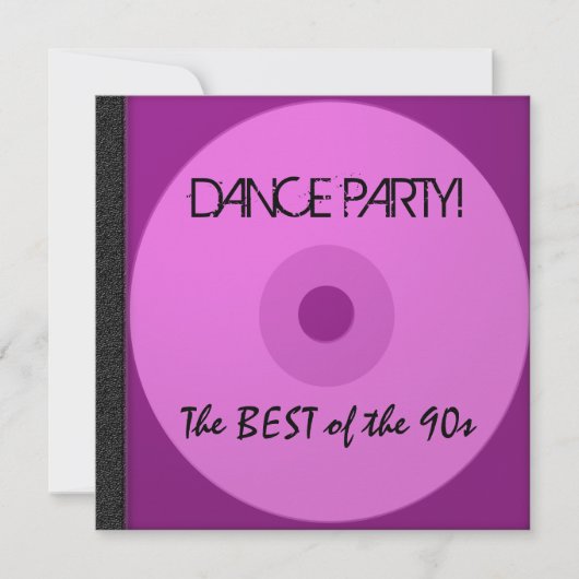 Dance Party CD nodigt uit Kaart (Voorkant)