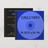 Dance Party CD nodigt uit Kaart (Voorkant / Achterkant)