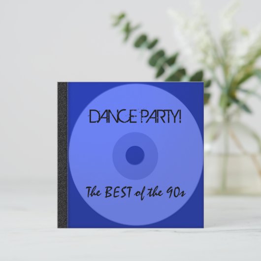 Dance Party CD nodigt uit Kaart (Staand voorkant)