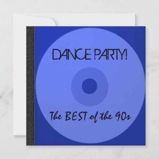 Dance Party CD nodigt uit Kaart (Voorkant)