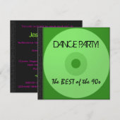 Dance Party CD nodigt uit Kaart (Voorkant / Achterkant)
