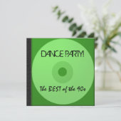 Dance Party CD nodigt uit Kaart (Staand voorkant)