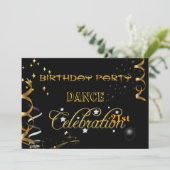 Dance Party Celebration Tiener of Volwassenen Kaart (Staand voorkant)