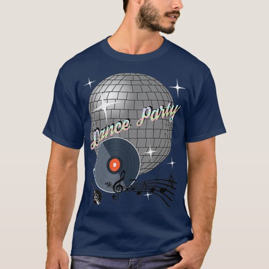 Dance Party DJ Rave Disco Mode Hipster T-shirt (Voorkant)